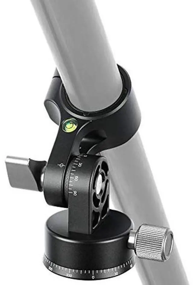 Alt view image 4 of 5 - Leofoto HX-28 Tilt Adapter/Convertor with Panning Base for 28mm Tripod Center Column