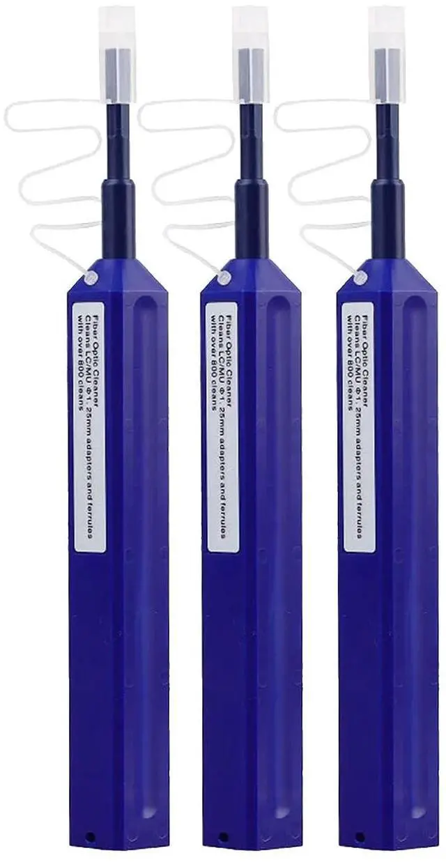 Main image of USON 3pc LC Fiber Optic Cleaner Pen,Cleaning LC 1.25mm Plug Connector Fiber Optic Cleaner Pen, More Than 800 uses
