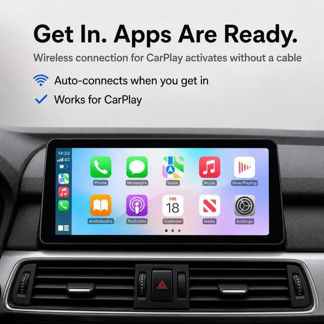 Alt view image 4 of 5 - XMOLINK 12.3" Wide-View CarPlay & Android Auto Screen for BMW X3 X4 2014-2016 NBT, Linux Touchscreen Retrofit Display, F25/F26, iDrive Retained