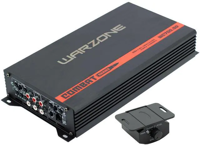 Main image of Warzone Series Car Amplifiers - True RMS Power Class D Amps, 1/2/4 Ohm Stable, Multi-Channel and Monoblock Options, Remote Sub Control (700W / 5 Channels)