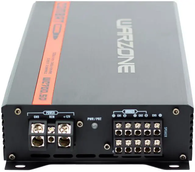 Alt view image 5 of 5 - Warzone Series Car Amplifiers - True RMS Power Class D Amps, 1/2/4 Ohm Stable, Multi-Channel and Monoblock Options, Remote Sub Control (700W / 5 Channels)