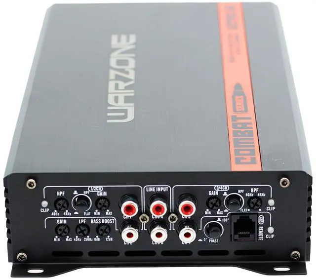 Alt view image 4 of 5 - Warzone Series Car Amplifiers - True RMS Power Class D Amps, 1/2/4 Ohm Stable, Multi-Channel and Monoblock Options, Remote Sub Control (700W / 5 Channels)