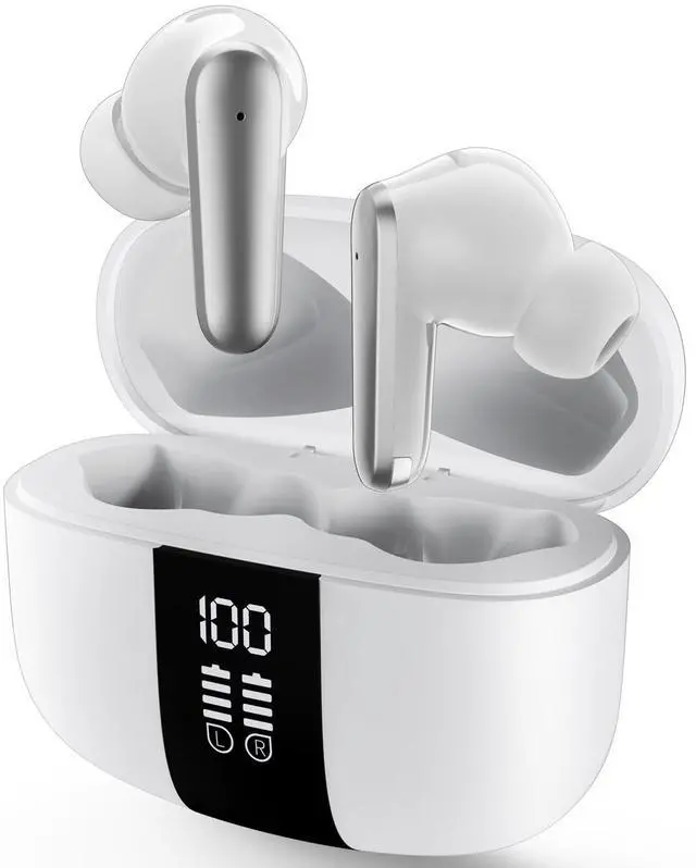 Main image of App1e AIRP0Ds Pro Alternative Wireless Ear Buds, Studio-Quality, Deep Bass, Enhanced Audio Clarity, Bluetooth 5.4 Earbuds, ENC Noise Cancelling Call, Secure Fit Memory Foam Tips, IPX6 Waterproo