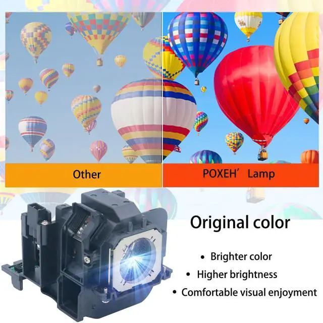 Alt view image 3 of 5 - PXOEH A+ Quality ET-LAEF100 Replacement Projector Lamp for Panasonic PT-EZ590 PT-EW650 PT-EX620 PT-EW550 PT-EX520 PT-FZ570 PT-FW530 PT-FX500 PT-FW430 PT-FX400 PT-EZ590U PT-EZ590L with Housing