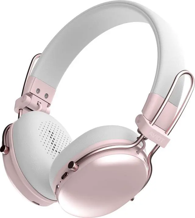 Main image of AVIOT WA-Q1 Noise-Canceling Wireless Headphones ^^ On-Ear Headphones, 55-Hour Playback, Fast Charging, Drivers, Stylish Design, Lightweight, Comfortable Fit, Compact Foldable Design (Pink)