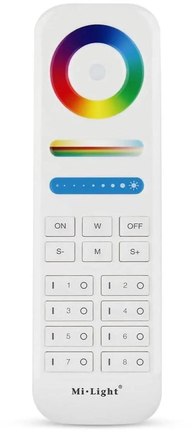 Main image of Miboxer FUT089 8-Zone RGB+CCT Remote, Battery Not Included (White)