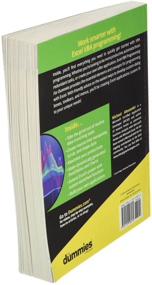 Alt view image 3 of 3 - Excel VBA Programming For Dummies 5th Edition (For Dummies (Computer/Tech))