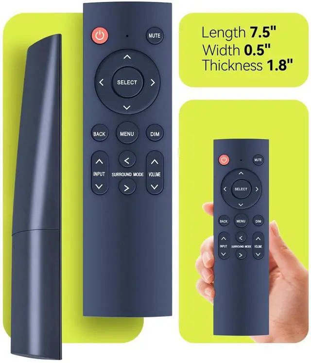 Alt view image 4 of 5 - RYQIF Replacement Remote Control for JBL AV Receiver MA9100HP 9.2-Channel, MA510 5.2-Channel, MA310 5.2-Channel, JBLMA9100HPBLKAM, JBLMA310BLKAM, JBLMA510BLKAM