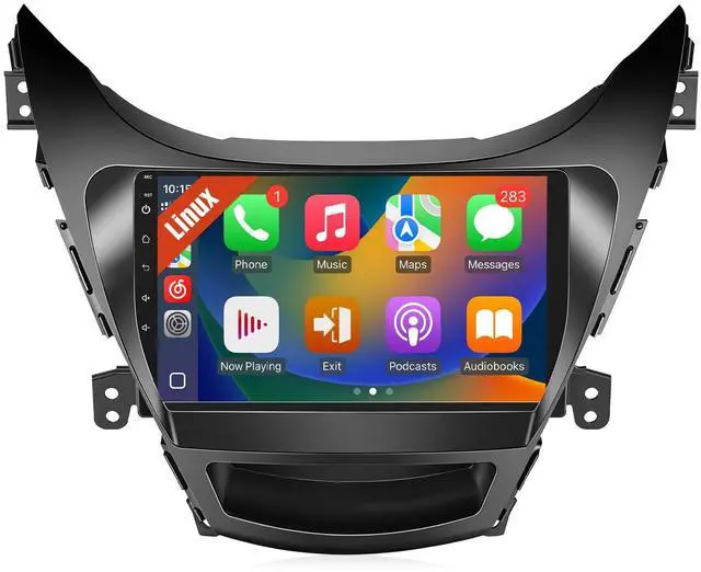 Main image of Leadfan Linux Car Stereo for Hyundai Elantra (Non JBL Version) 2011 2012 2013 with Wireless Carplay Android Auto 9 Inch Touchscreen Fast Boot Radio Bluettoth FM SWC Backup Camera
