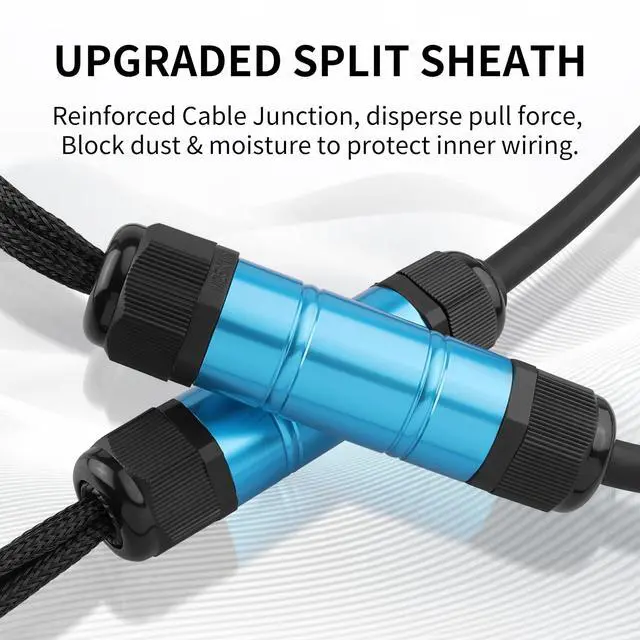 Alt view image 5 of 5 - YYTCG 4 Channel XLR Snake Cable 6ft Audio Snake with Digital ID, 160-Strand OFC, Braided Shield, PVC & Braided Jacket 22 AWG Stage Snake for Drums, PA, Recording, Studio Audio, Live Sound