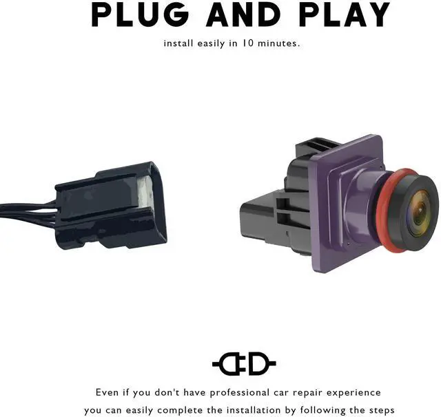 Alt view image 4 of 5 - Anpher Rear View 170 HD Night Vision Backup Camera Compatible with Ford Taurus/Taurus Sho/Taurus Police 2013-2019#EG1Z19G490A,EG1Z-19G490-A,DG1Z19G490A,DG1Z-19G490-A,592-224#Rear Park Assist Camera