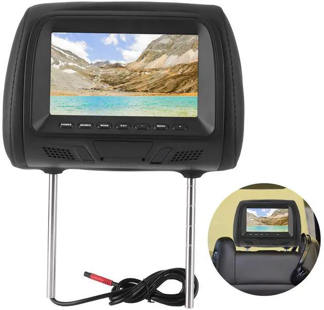Alt view image 4 of 5 - DVD Player Headrest Mount Holder,7 inches LCD Display MP5 Multimedia Player for Car Seat Back Headrest