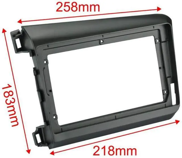 Alt view image 5 of 5 - 9'' Car Radio Stereo Dash Install Kit Fascia Panel Trim fits for Honda Civic Sedan 2012-2015 Left Hand Drive Installation Aftermarket Stereo Headunit