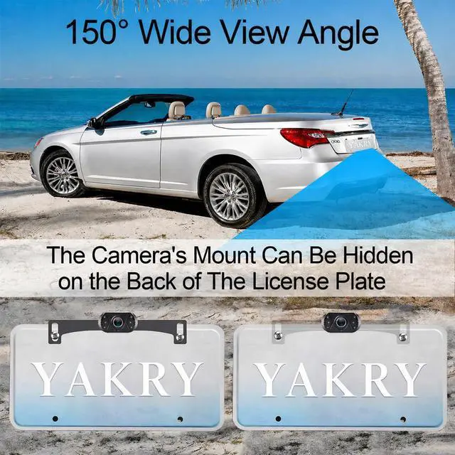 Alt view image 4 of 5 - HD 1080P Backup Camera for Cars, Trucks, SUVs, RVs - Night Vision, Waterproof, Wide Angle, Easy DIY Installation, Includes 4.3 LCD Monitor for Safer Parking