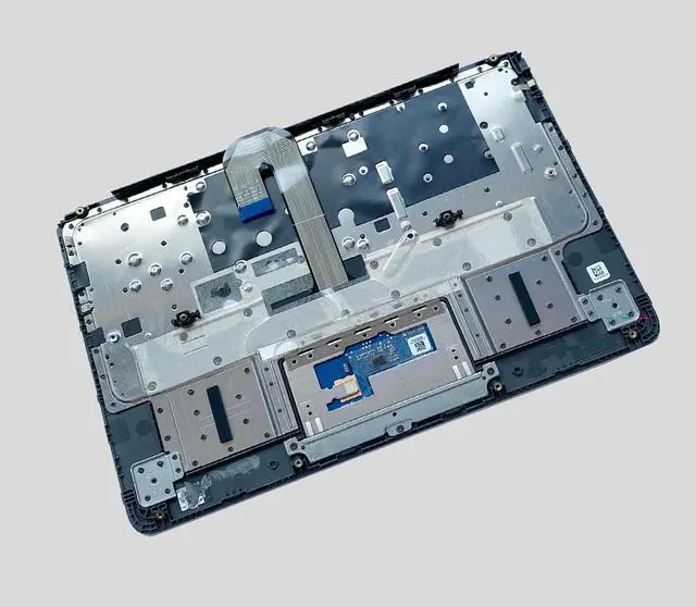 Alt view image 5 of 5 - Lyinsen Replacement for HP Chromebook 11A G6 EE Series Laptop Upper Case Palmrest Keyboard Touchpad Assembly Part 11.6" L52192-001 L92224-001 Top Cover Black(New)