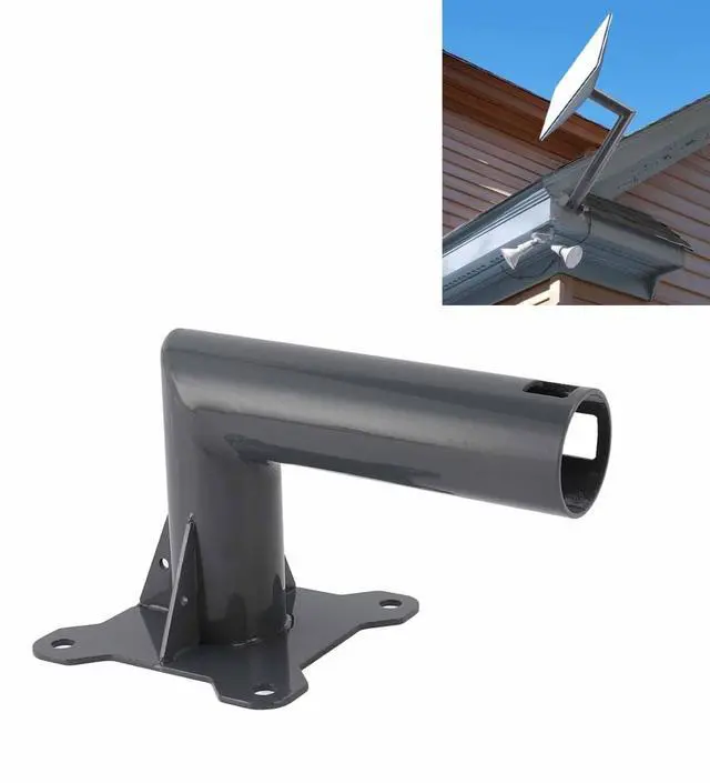 Alt view image 4 of 5 - Satellite Internet Roof Mount Kit, Heavy Duty Aluminum Alloy Adjustable Pole Mount for Homeowners, Businesses, RV Enthusiasts, Outdoor Installations, Reliable Connectivity Solution