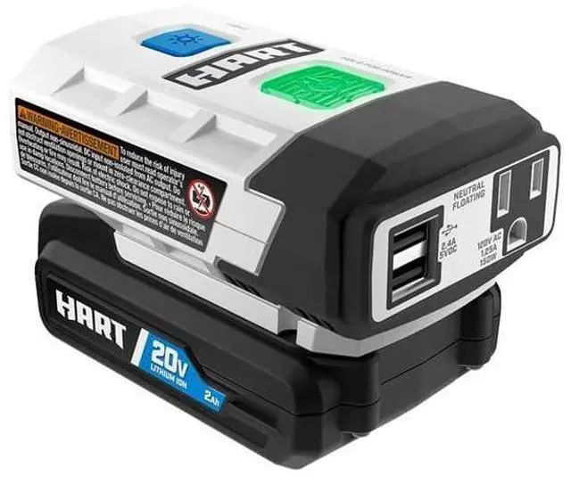 Alt view image 5 of 5 - HART 20-Volt Power Source/Inverter