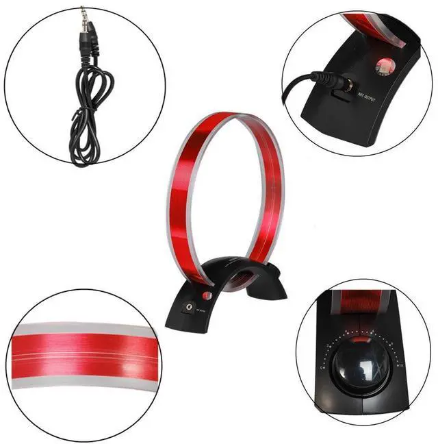 Alt view image 3 of 5 - SaferCCTV AN-200 Indoor Loop Antenna Compatible with Kaito 1103, Shack DX-399, Grundig G8, Compatible with Sangean ATS-818, AM Reception, Compatible with Zenith Console