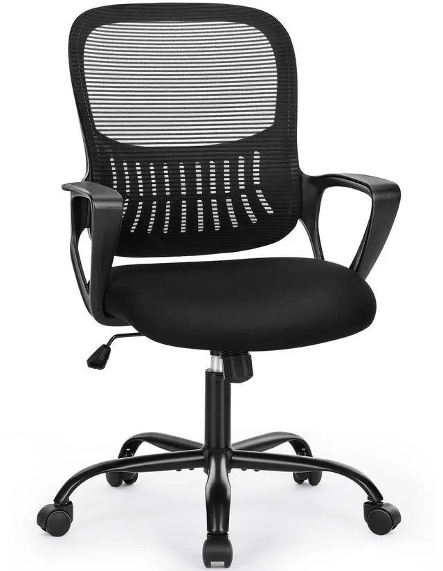 Main image of Bestier Tall Ergonomic Fixed-Arm Office Chair with Adjustable Footrest Ring,Height & Lumbar Support