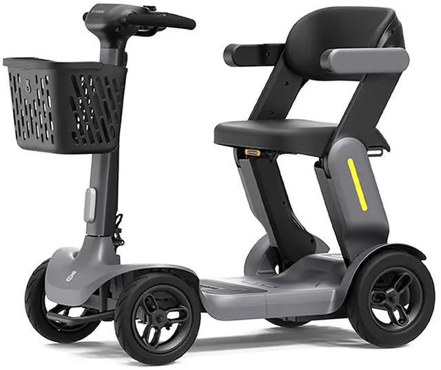 Alt view image 2 of 7 - PAISEEC S3 Foldable Mobility Scooter for Adults - 25 Miles Range, 6 mph, Lightweight Mobility Scooter, Large Wheels for Outdoor