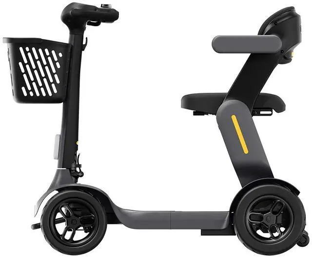 Alt view image 3 of 7 - PAISEEC S3 Foldable Mobility Scooter for Adults - 25 Miles Range, 6 mph, Lightweight Mobility Scooter, Large Wheels for Outdoor