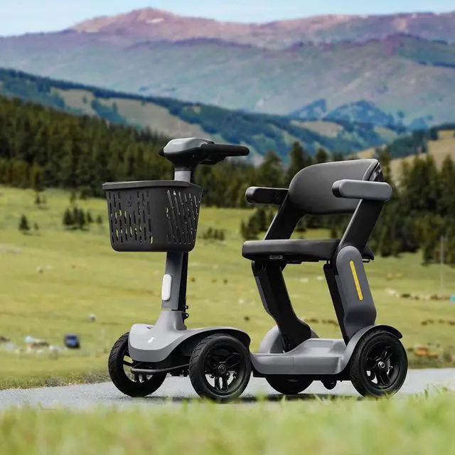 Main image of PAISEEC S3 Foldable Mobility Scooter for Adults - 25 Miles Range, 6 mph, Lightweight Mobility Scooter, Large Wheels for Outdoor