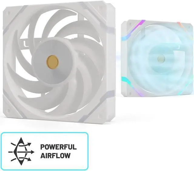 Alt view image 3 of 7 - Valkyrie Syn 240 White - AIO CPU Liquid Cooler - LCD Screen Inside PC - 3x Fluid Dynamic Bearing X12 Fans, 240mm Water Cooler, Compatible w/ AMD AM4/AM5, Ryzen 7 7800x3d, Intel 14900k, LGA1700/1200