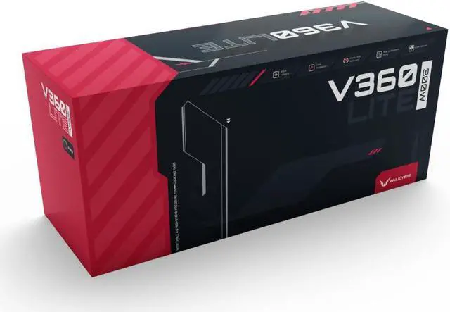 Alt view image 5 of 5 - Valkyrie V360 Lite AIO CPU Liquid Cooler - Black, 360mm, RGB LEDs, FDB 120mm Fans 2150RPM, 2800RPM Pump, Fits AMD AM5/AM4, Intel LGA 1851, AMD Ryzen 9900x, 7800x3D, Intel Core Ultra 245K, 265K, 285K