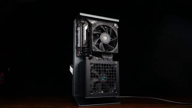 Alt view image 5 of 6 - XTIA Xproto-L V2 (Black) Open-Frame ITX Case Ultimate PCIe 5.0 All-In-One Bundle