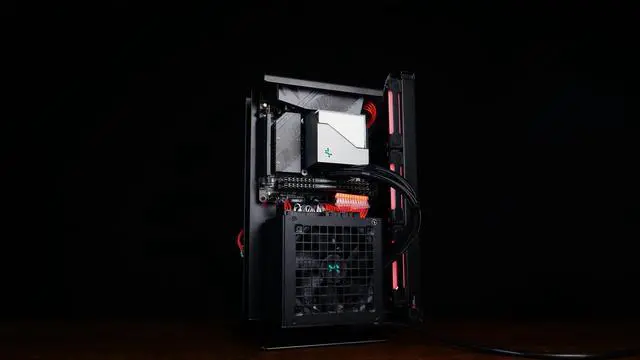 Alt view image 4 of 6 - XTIA Xproto-L V2 (Black) Open-Frame ITX Case Ultimate PCIe 5.0 All-In-One Bundle