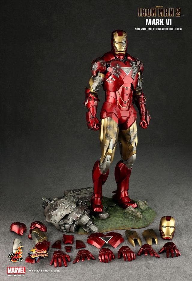 Figure Hot Toys MMS132 Marvel Comics Iron Man 2 Iron Man Mark 6 Newegg