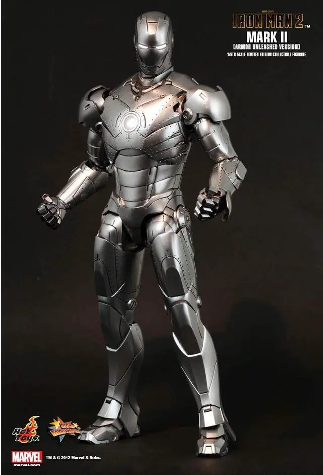 Alt view image 9 of 10 - Iron Man Mark II Armor Unleashed Version 1:6 Scale Figure By Hot Toys