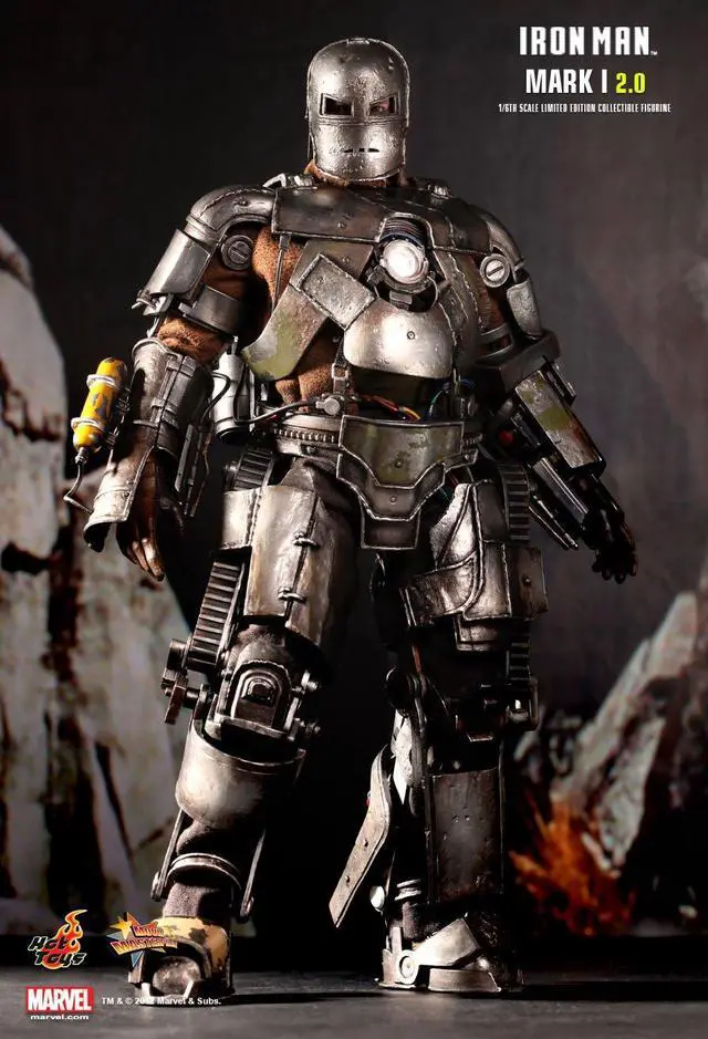 Alt view image 3 of 5 - Figure Hot Toys MMS168 - Marvel Comics - Iron Man - Iron Man Mark 1 2.0