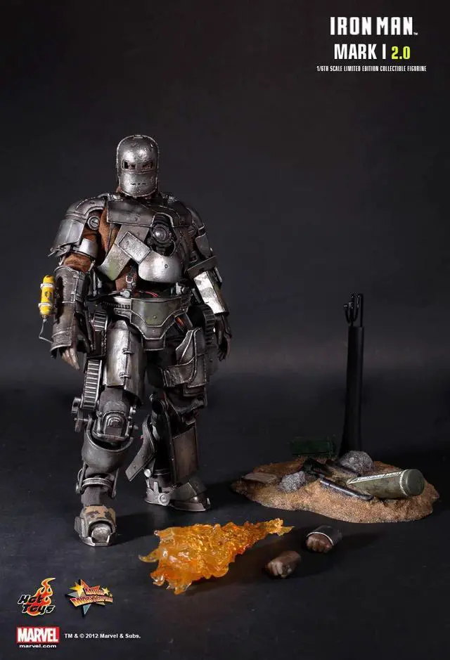 Alt view image 2 of 5 - Figure Hot Toys MMS168 - Marvel Comics - Iron Man - Iron Man Mark 1 2.0