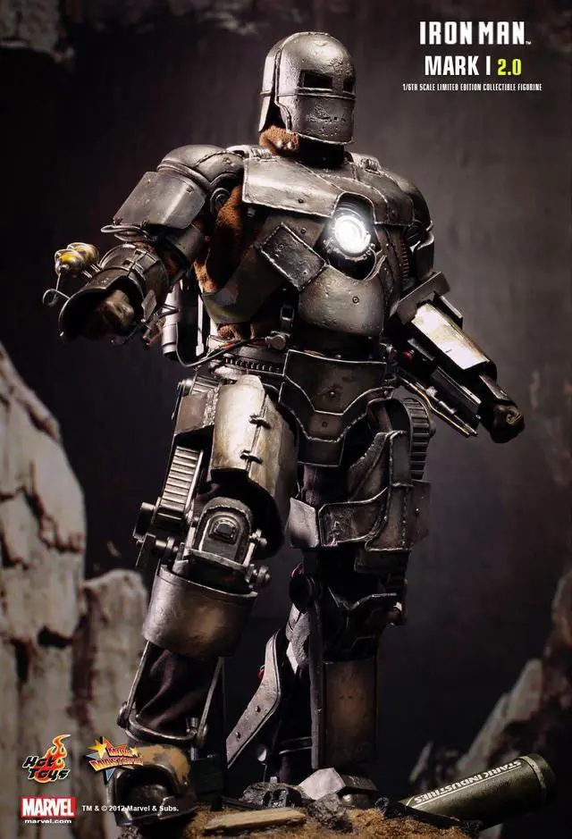 Alt view image 4 of 5 - Figure Hot Toys MMS168 - Marvel Comics - Iron Man - Iron Man Mark 1 2.0