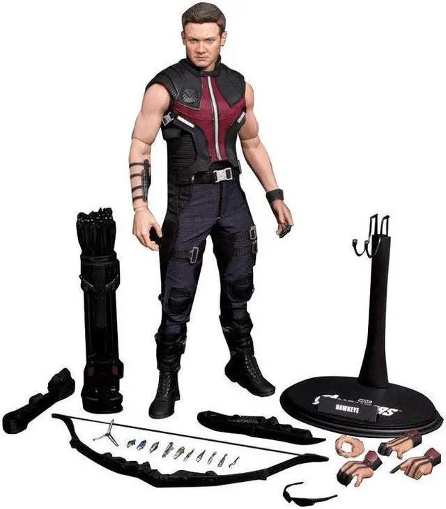 Alt view image 7 of 10 - Hawkeye The Avengers Movie Masterpiece Series 1/6 Scale Hot Toys Figure