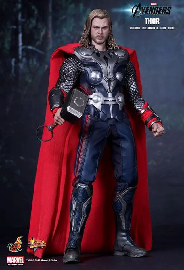 Alt view image 6 of 8 - Thor The Avengers Movie Masterpiece One Sixth Hot Toys Action Figure