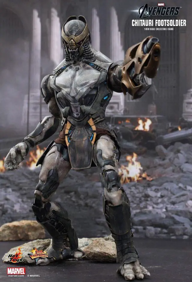 Alt view image 4 of 5 - Figure Hot Toys MMS226 - Marvel Comics - The Avengers - Chitauri Footsoldier