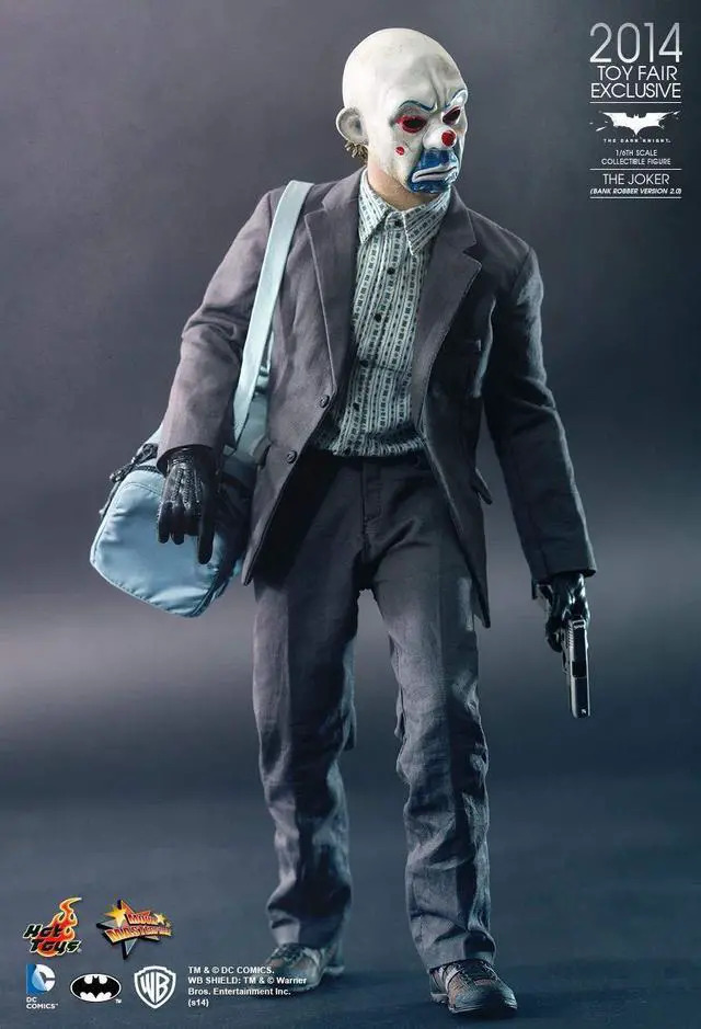 Alt view image 3 of 5 - Figure Hot Toys MMS249 - DC Comics - The Dark Knight - The Joker Bank Robber Version 2.0