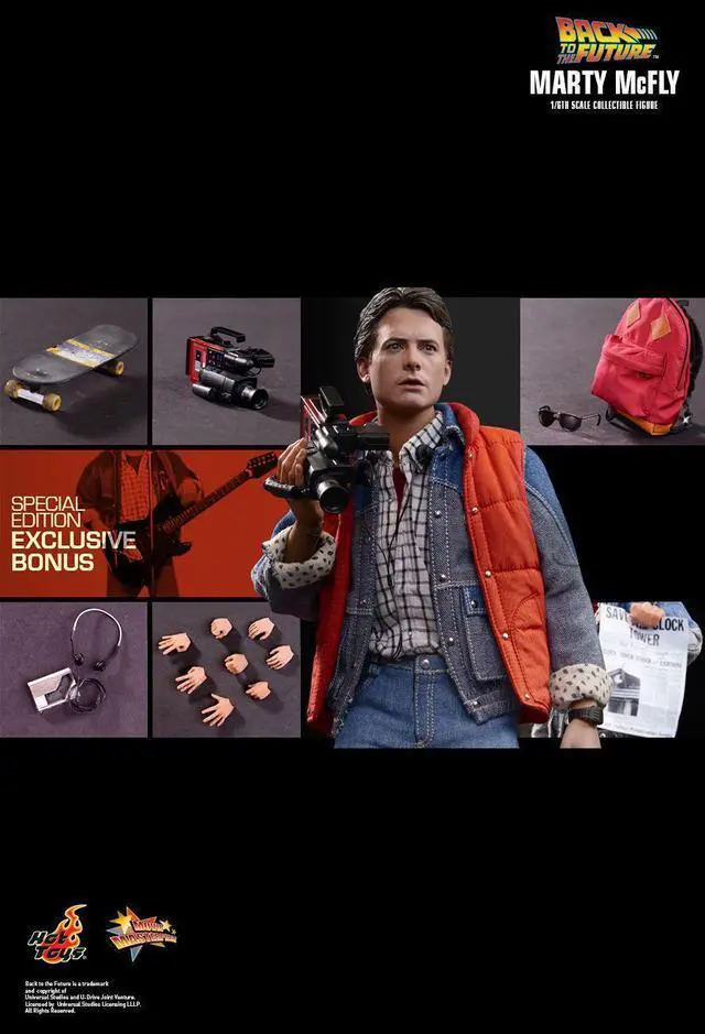Alt view image 2 of 5 - Figure Hot Toys MMS257 - Back To The Future - Marty Mcfly