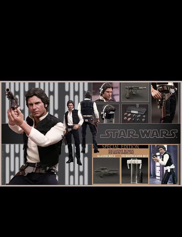 Alt view image 2 of 5 - Figure Hot Toys MMS261 - Star Wars 4 : A New Hope - Han Solo Deluxe Version