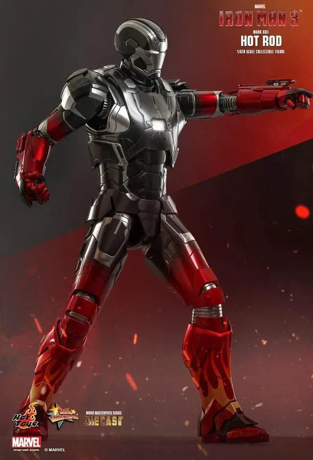 Alt view image 3 of 5 - Figure Hot Toys MMS272D08 - Marvel Comics - Iron Man 3 - Hot Rod Mark 22