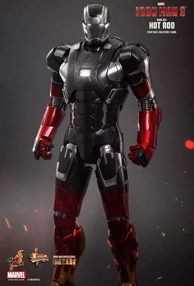 Alt view image 4 of 5 - Figure Hot Toys MMS272D08 - Marvel Comics - Iron Man 3 - Hot Rod Mark 22