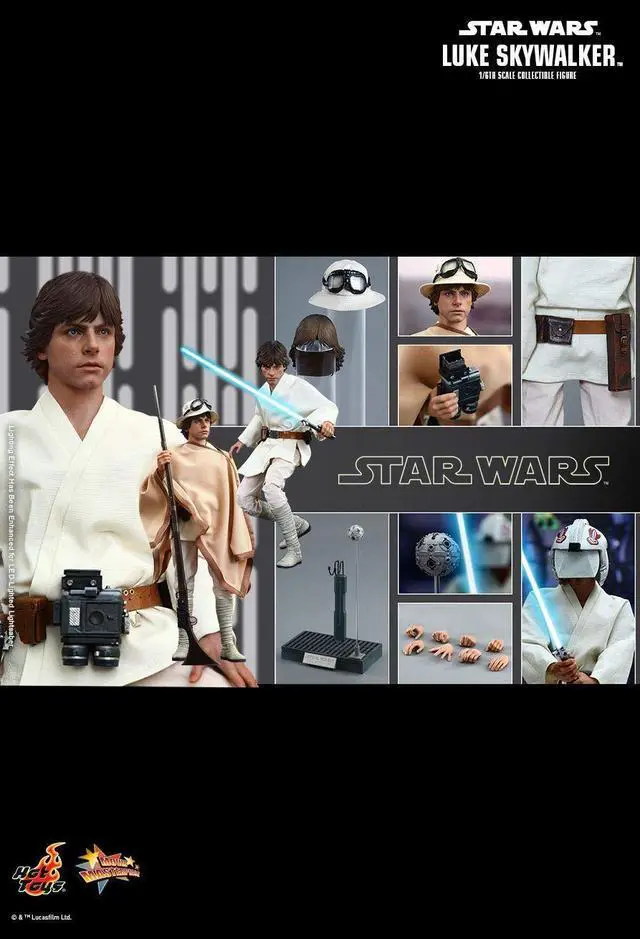 Alt view image 2 of 5 - Figure Hot Toys MMS297 - Star Wars 4 : A New Hope - Luke Skywalker Standard Version