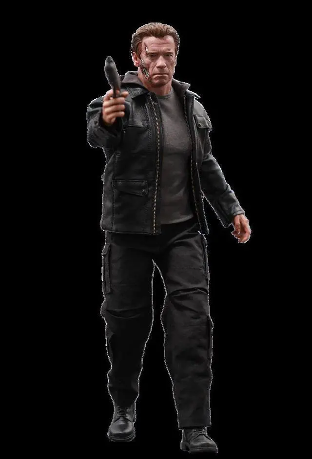 Alt view image 2 of 7 - Movie masterpiece Terminator Salvation: new start / Genesis 1 / 6 scale fully poseable figure t-800 / guardian 1 / 6 scale plastic pre-painted PVC figure