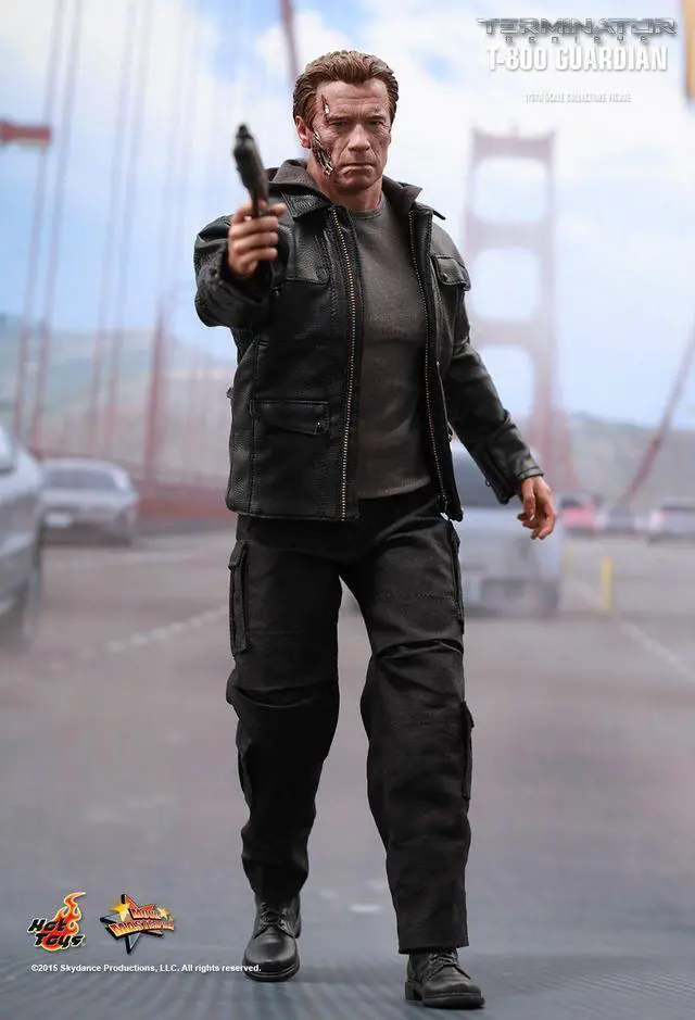 Alt view image 5 of 7 - Movie masterpiece Terminator Salvation: new start / Genesis 1 / 6 scale fully poseable figure t-800 / guardian 1 / 6 scale plastic pre-painted PVC figure