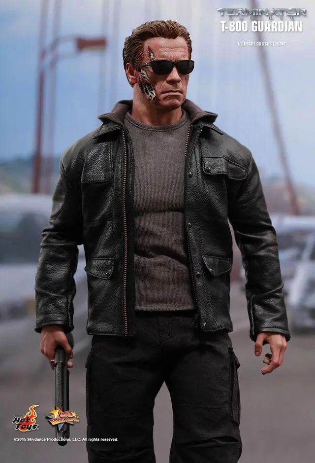 Alt view image 4 of 7 - Movie masterpiece Terminator Salvation: new start / Genesis 1 / 6 scale fully poseable figure t-800 / guardian 1 / 6 scale plastic pre-painted PVC figure