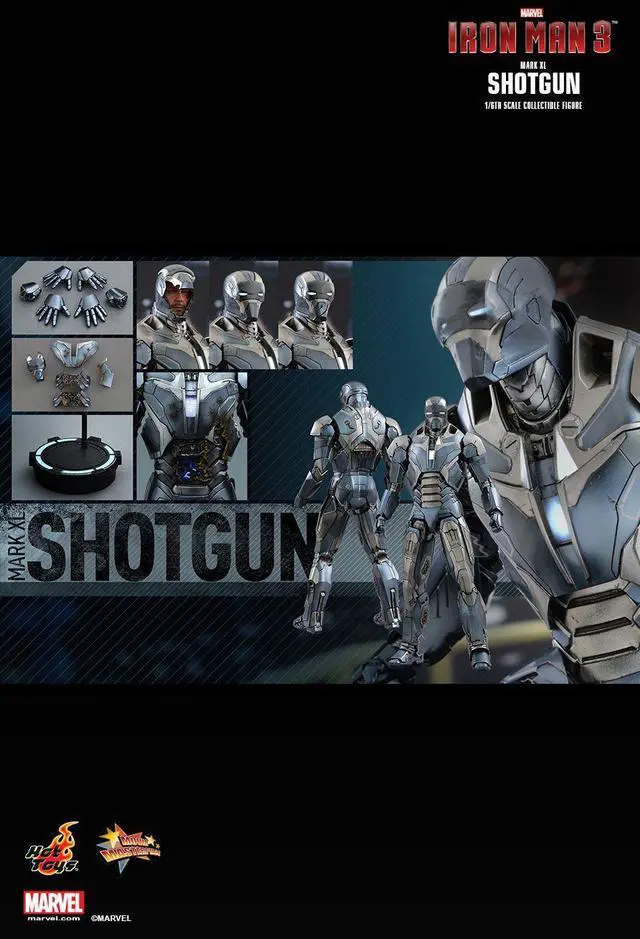 Alt view image 2 of 5 - Figure Hot Toys MMS309 - Marvel Comics - Iron Man 3 - Iron Man Shotgun Mark 40 Standard Version