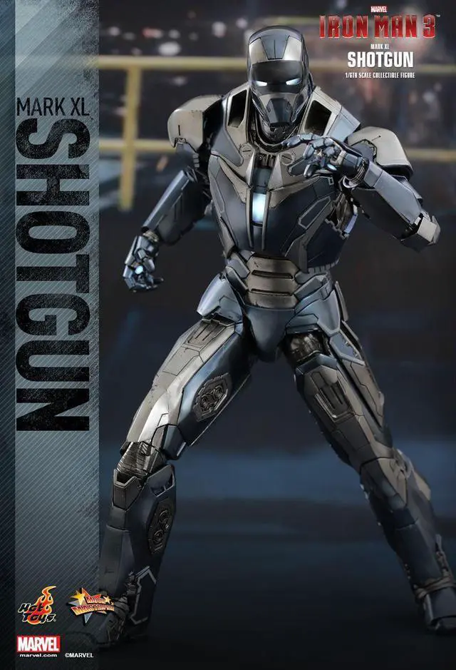 Alt view image 3 of 5 - Figure Hot Toys MMS309 - Marvel Comics - Iron Man 3 - Iron Man Shotgun Mark 40 Standard Version