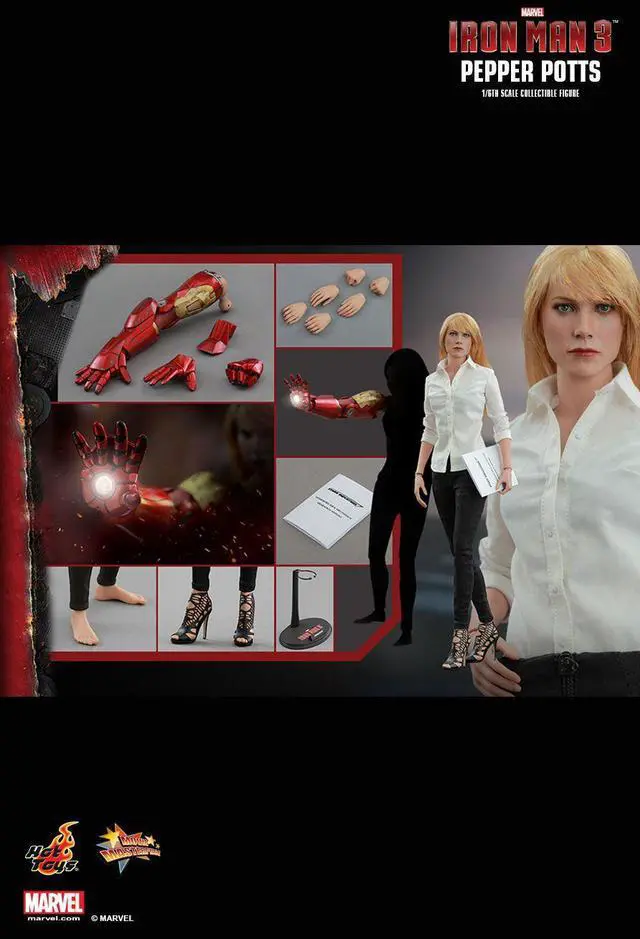 Alt view image 2 of 5 - Figure Hot Toys MMS310 - Marvel Comics - Iron Man 3 - Pepper Potts